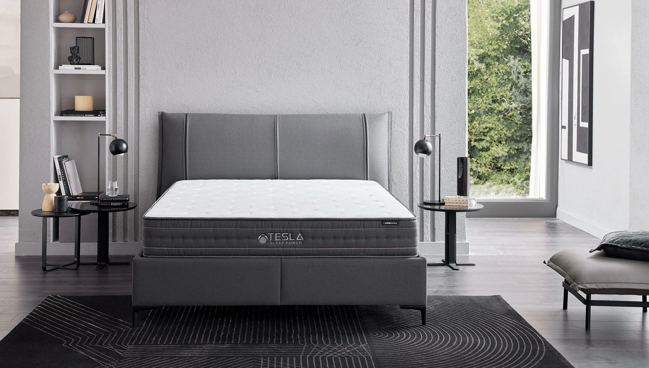 Матрак «Tesla Sleep Power» с лятна и зимна страна, с покет пружинна система, 25 см