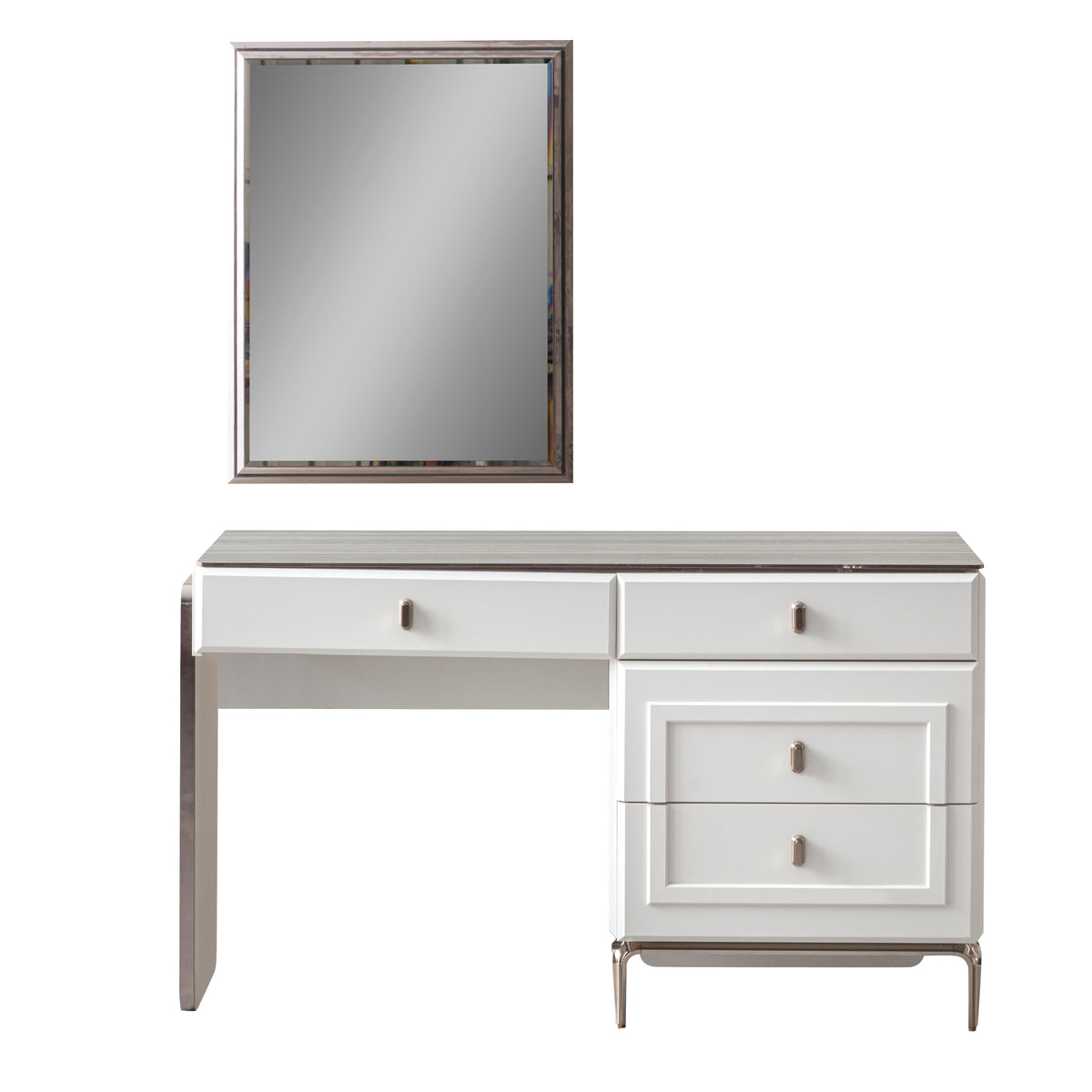 Тоалетка «Chloe» с 4 чекмеджета, размер 140х81х46см