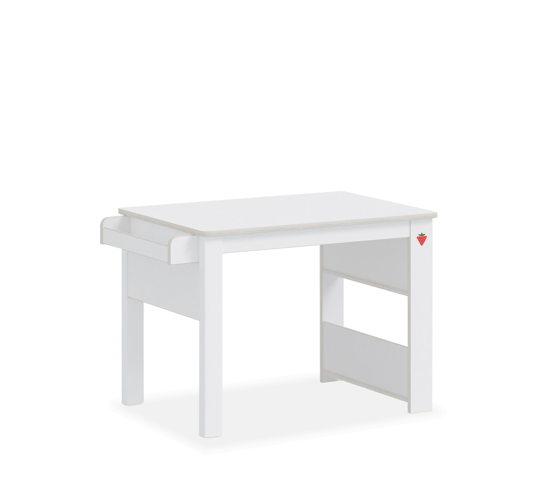 Игрално бюро «Montes White» + етажерка, размери 89х60х59см