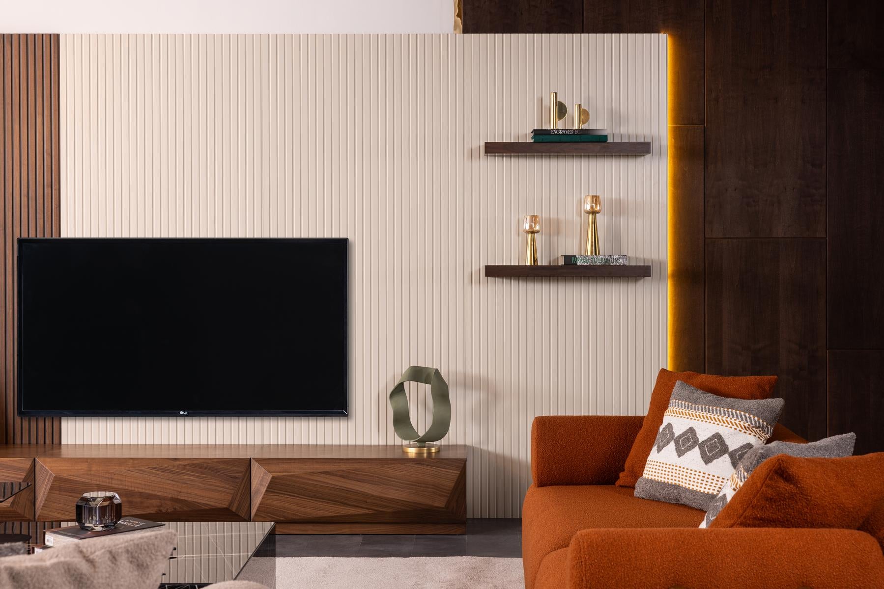 ТВ шкаф «Carisma Walnut» с размер 100х36х51см
