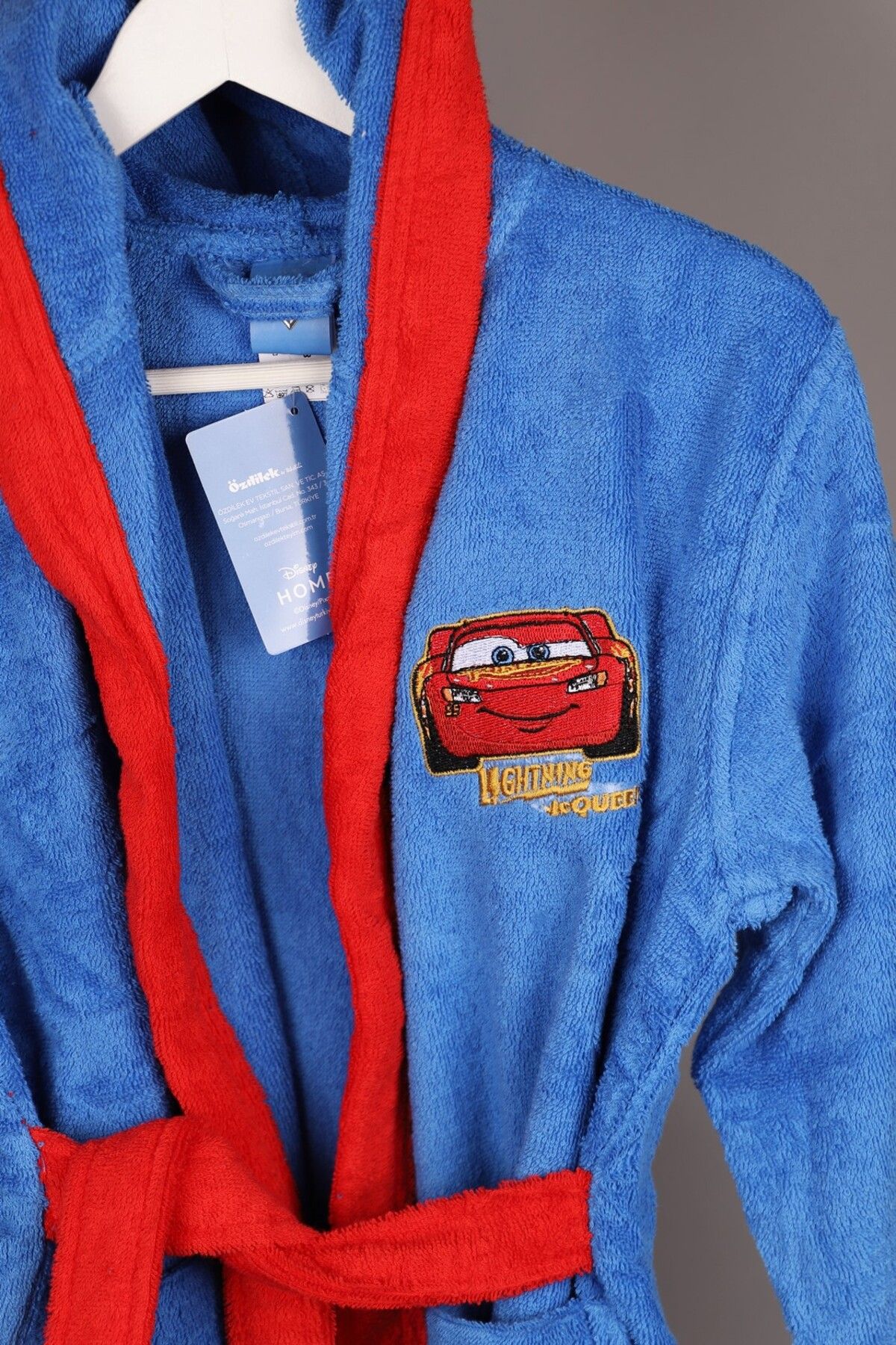 Детски комплект за баня «Cars Mc Queen Blue» - памук, възраст 5-6г