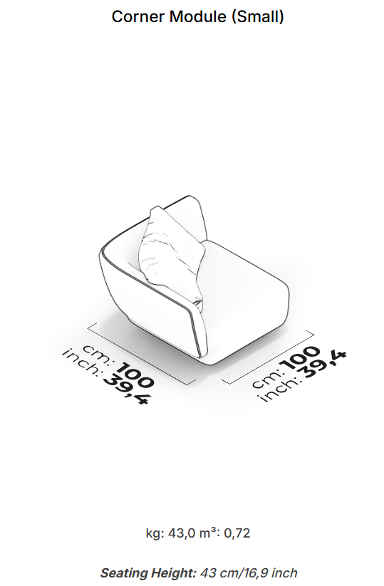 10 модула за модулен диван «Lugano»