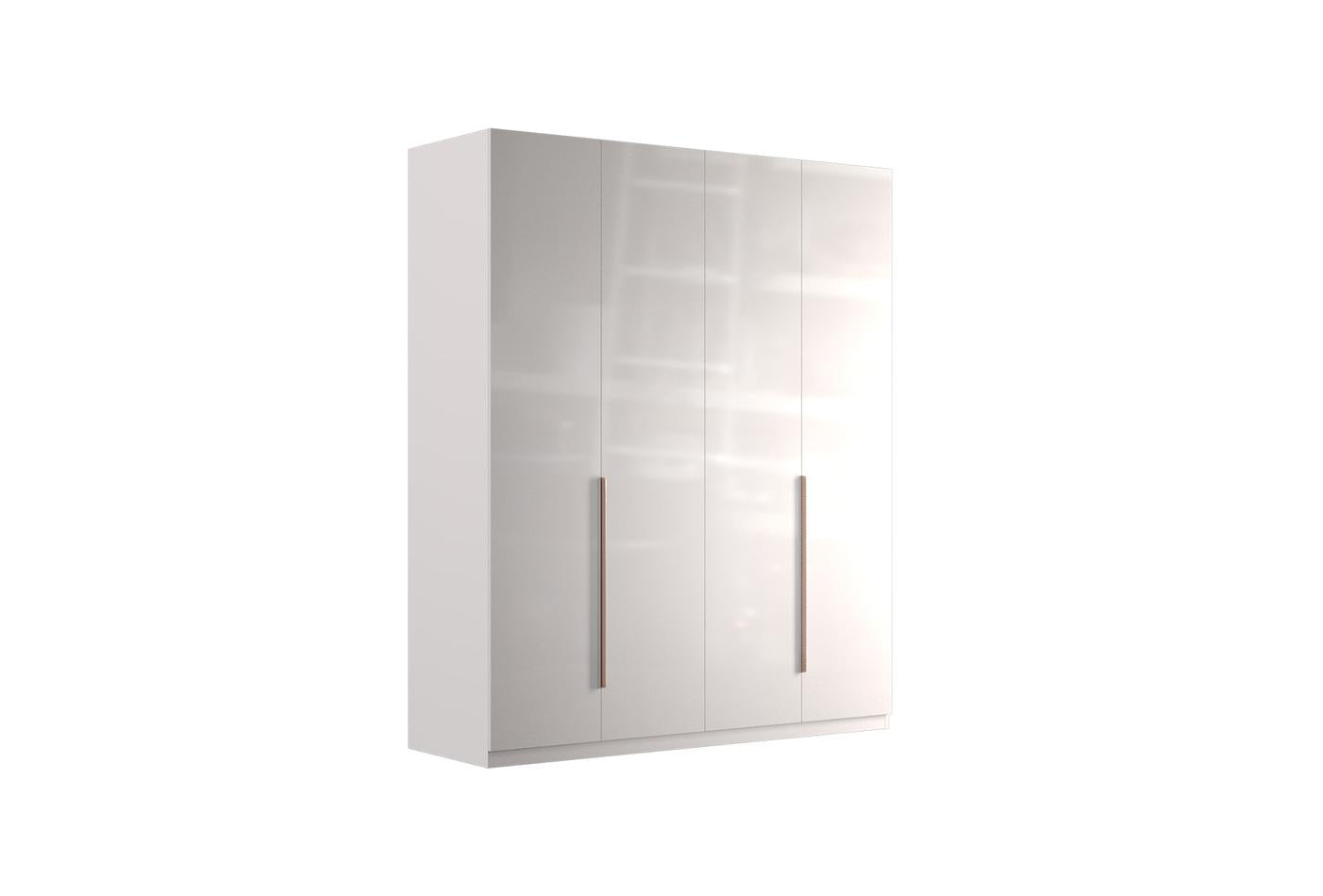 Четирикрилен гардероб «Legato White» - ширина 180см
