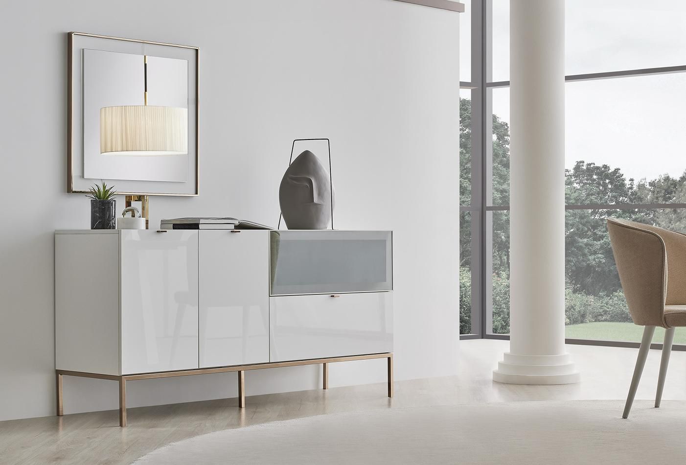 Бюфет «Legato White» с чекмедже, размер 160х81х48см