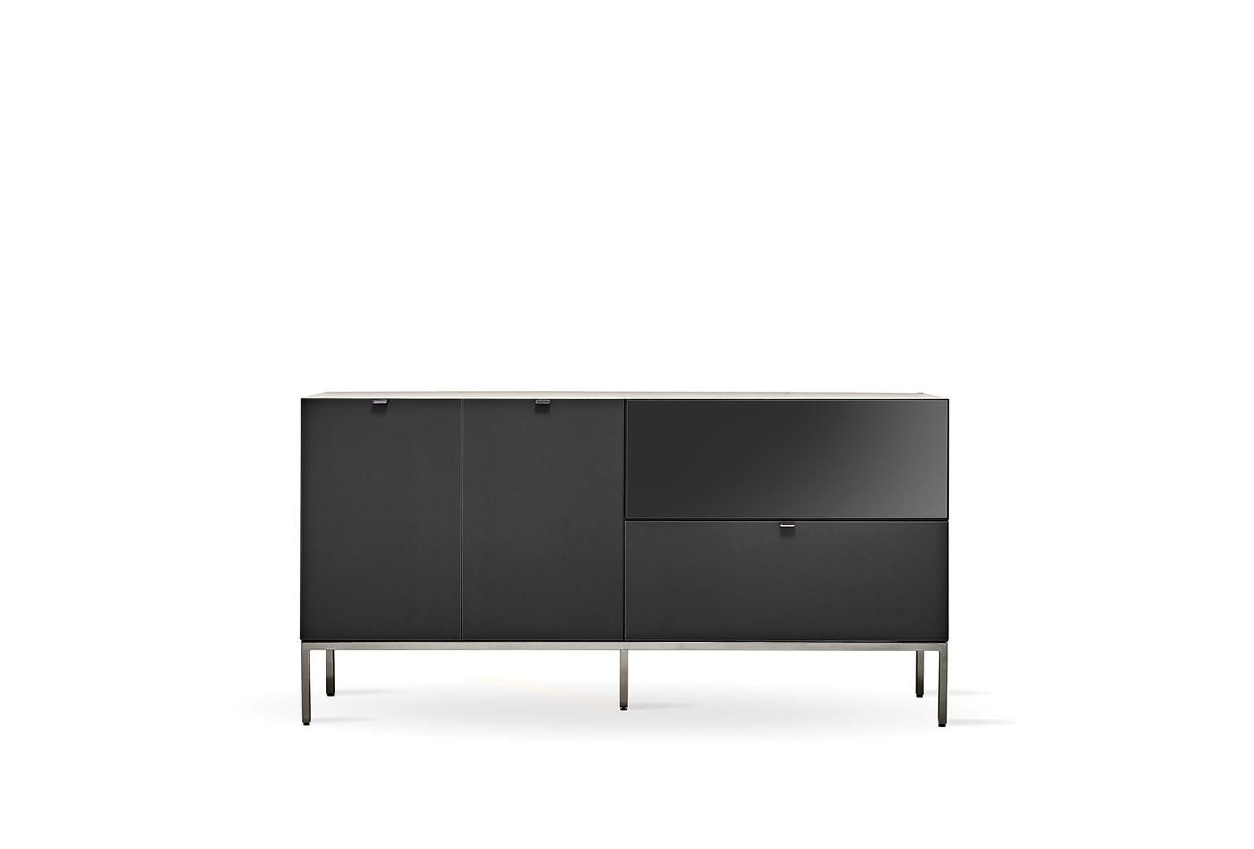 Бюфет «Legato Black» с чекмедже, размер 160х81х48см