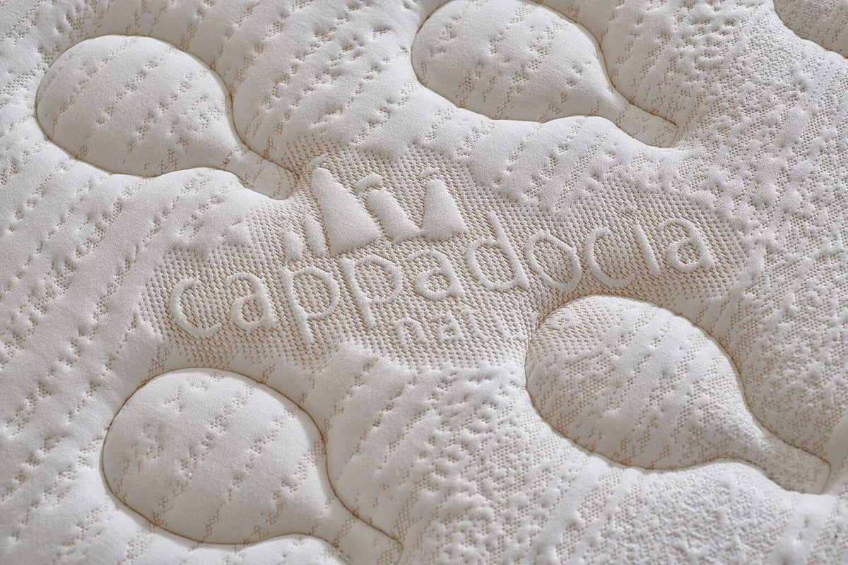 Тапицирано легло «Cappadocia Natura» + Матрак и табла - с място за съхранение, табла с LED осветление