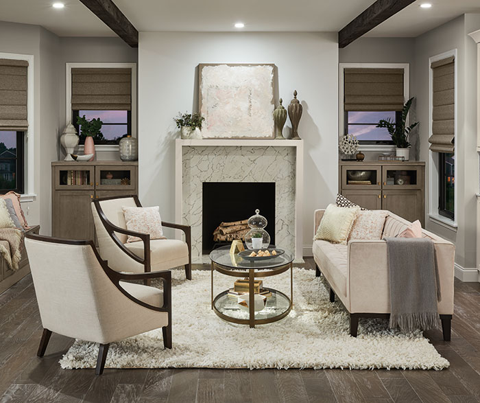 living room accent cabinets with glass front doors