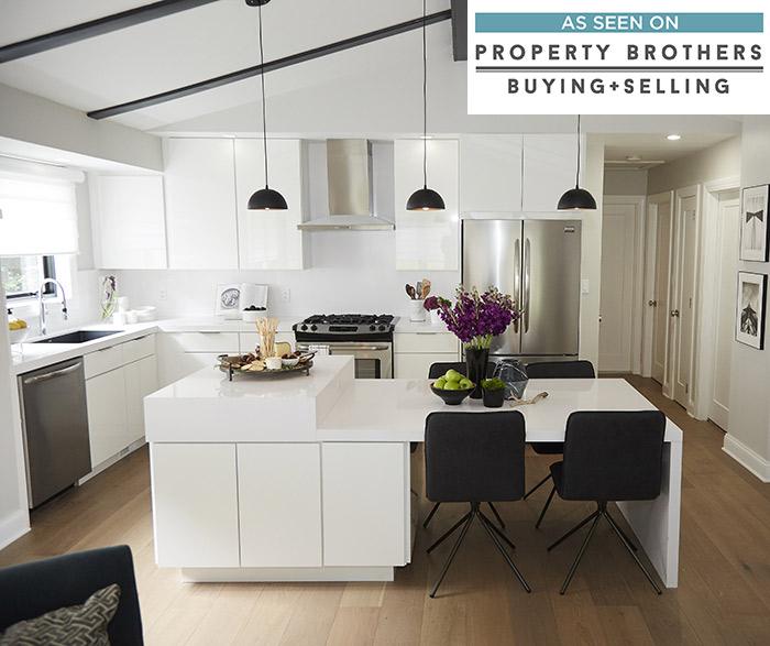 white high gloss kitchen cabinets